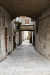Fototapeta premium Alley in the city suburb