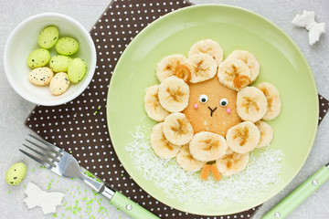 Funny sheep pancakes