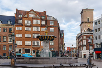 Fototapeta na wymiar Squere in Copenhagen, Denmark