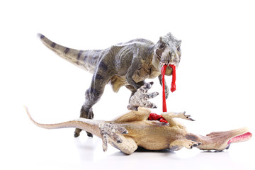 Combattimento tra Spinosauro e Tirannosauro rex