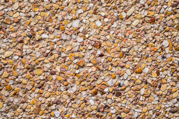 Close up of pebbles floor