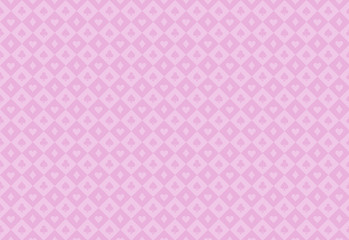 Minimalistic pink poker background with seamless texture composed from card symbols