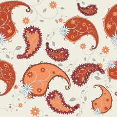 Paisley seamless vector pattern