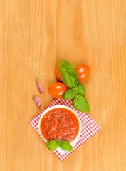 Salsa di pomodoro, texture