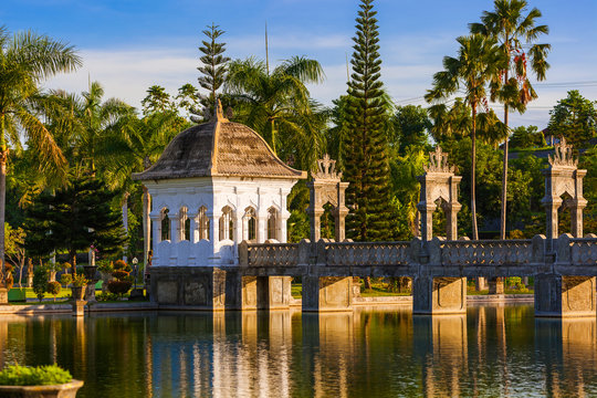 Water Palace Taman Ujung in Bali Island Indonesia