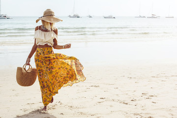 Boho beach clothing style