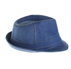 Cappello in jeans blu