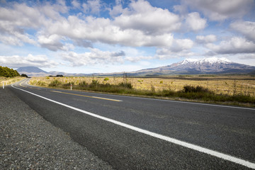 Mount Ruapehu volcano in New Zealand