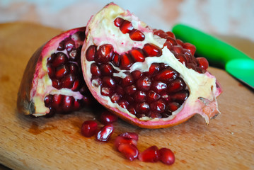 Ripe juicy pomegranate