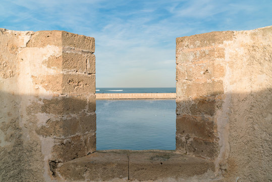 Skala du Port fortifications in Essaouira, Morocco