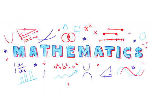Mathematics word illustration