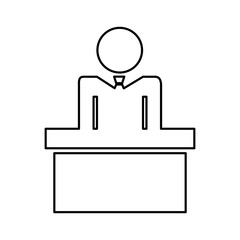 businessman figure silhouette icon vector illustration design