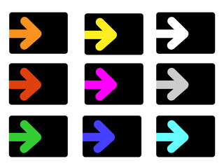 Set of arrows. Vector illustration.