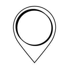 pin pointer location icon vector illustration design