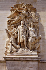 Fototapeta na wymiar Arc de Triomphe in Paris Arch of Triumph