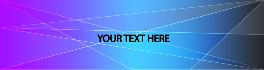 Abstract purple and blue banner. Vector illustration.