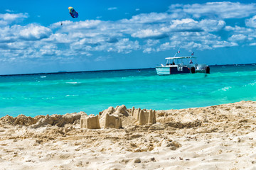 Sand Castle in the Caribbean