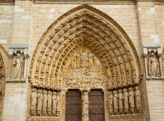 Notre Dame cathedral in Paris France