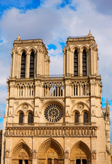 Fototapeta na wymiar Notre Dame cathedral in Paris France
