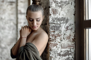 Fototapeta premium close-up portrait sexy, beauty woman