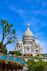 Fototapeta premium Bazylika Sacre Coeur na Montmartre Paris