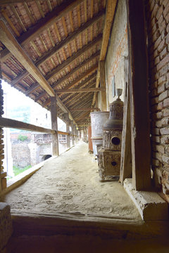 Old wooden balcony