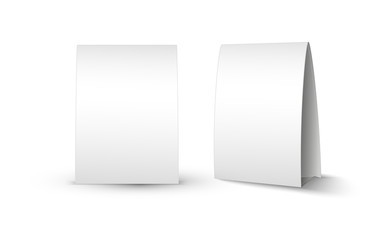 standing blank calendar set isolated on white background vector mockup