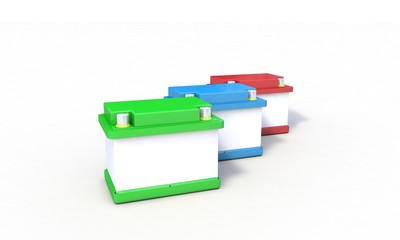 Background of Rechargeable battery,concept 3d render