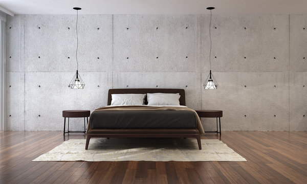 the interior design of minimal bedroom