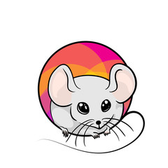 Animal hand drawn art, cute cartoon style