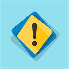 Exclamation Danger sign illustration