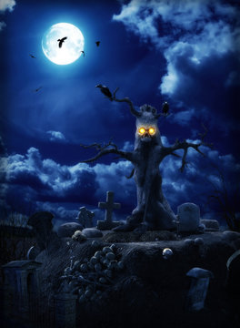 Halloween - Spooky Graveyard
