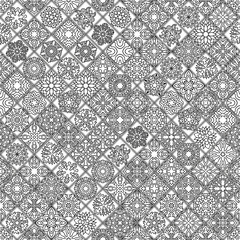 Flower Mandala for coloring book. Black and white ethnic henna pattern.Vintage decorative elements.Islam, Arabic, Indian, moroccan, turkish, pakistan, chinese, ottoman motifs