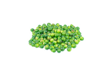 Fresh piper nigrum isolated on a white background