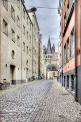 Historical buildings in Cologne, Germany