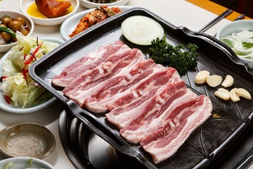 grilled pork belly