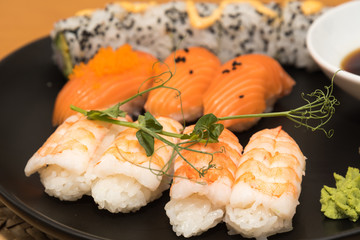 Sushi lunch closeup