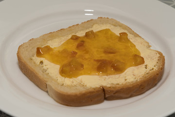 Toast with marmelade