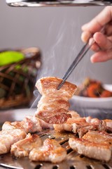grilled pork belly