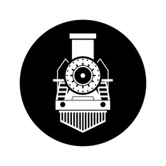 steam train silhouette isolated icon vector illustration design
