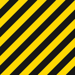 warning striped rectangular pattern, yellow and black stripes on the diagonal, a warning to be careful - the potential danger vector template sign