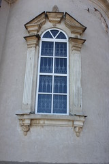 the window of the old building