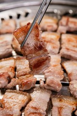 grilled pork belly