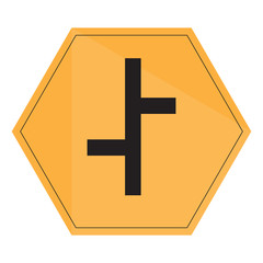 Isolated transit signal on a white background, Vector illustration