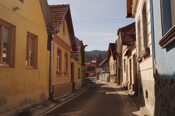 Fototapeta na wymiar Schei district houses, Brasov, Romania, Transylvania 