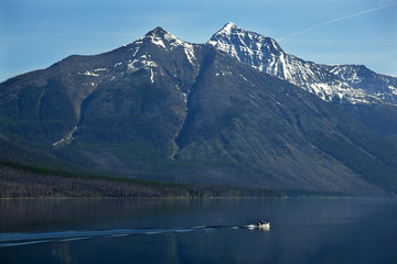 Lake McDonald Fishing Boat Glacier National Park Montana