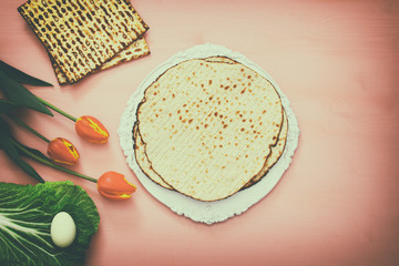 Pesah celebration concept (jewish Passover holiday)