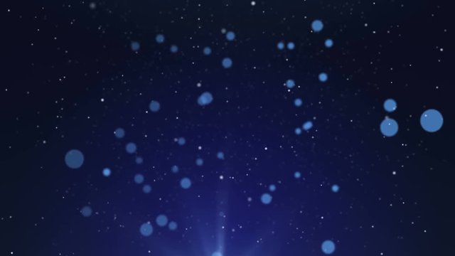 Abstract blue background with bokeh. Animations. With a central location for the text .