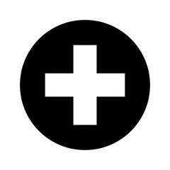 medical cross symbol icon vector illustration design