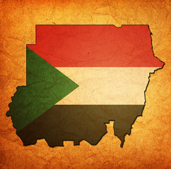 sudan territory with flag